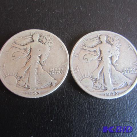 lot 136 image: 1943 Liberty Half Dollars