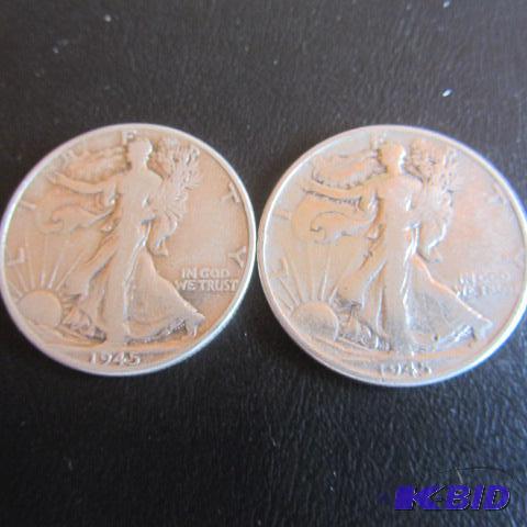 lot 141 image: 1945 Liberty Half Dollars