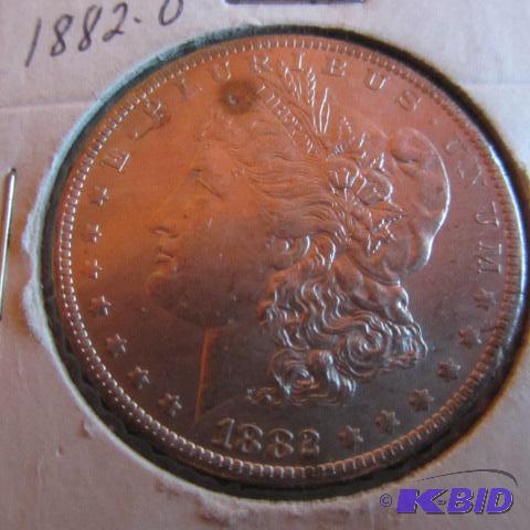 lot 15 image: 1882-O Morgan Silver Dollar