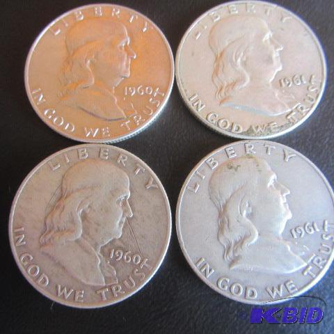 lot 153 image: 1960-61 Franklin Halves