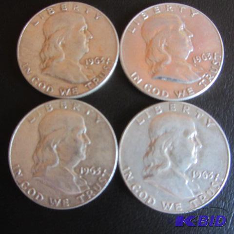 lot 160 image: 1963 Franklin Half Dollars