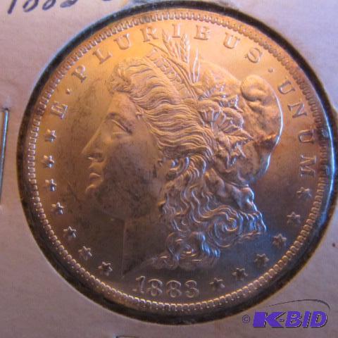 lot 18 image: 1883-O Morgan Silver Dollar