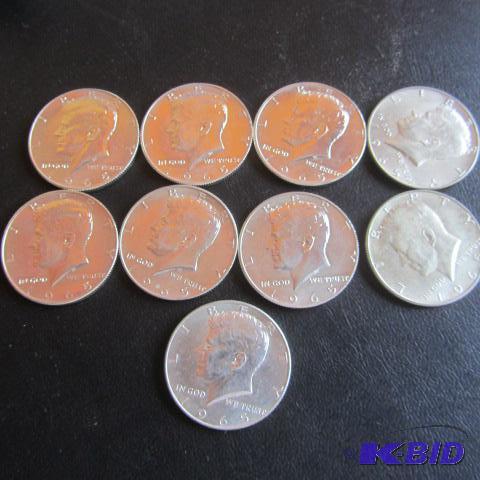 lot 182 image: 1965 Kennedy Half Dollars