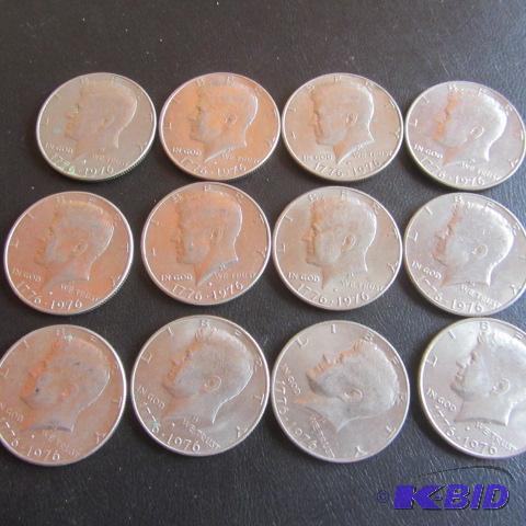 lot 184 image: Bicentennial Kennedy Halves