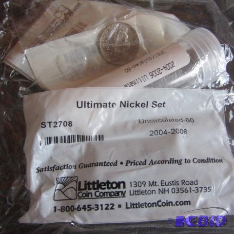 lot 189 image: Uncirculated Nickels