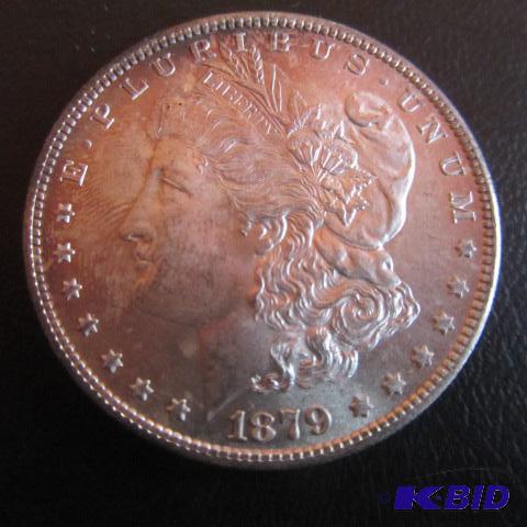 lot 2 image: 1879-S Morgan Silver Dollar