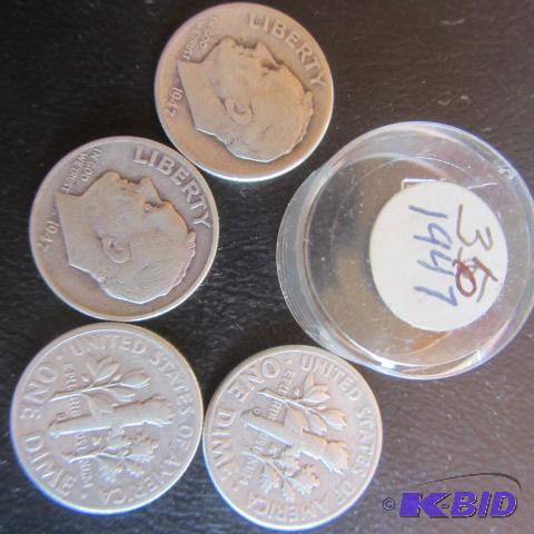 lot 223 image: Roosevelt Dimes
