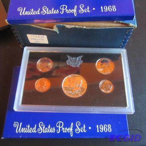 lot 251 image: 1968 Proof Sets