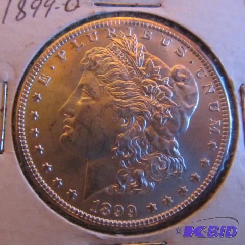 lot 26 image: 1899-O Morgan Silver Dollar