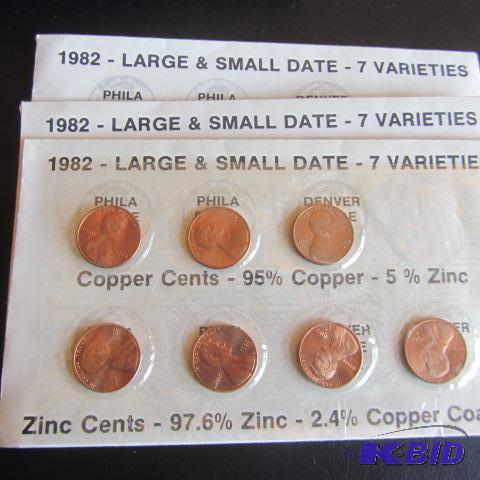 lot 260 image: Large, Small Date Cents