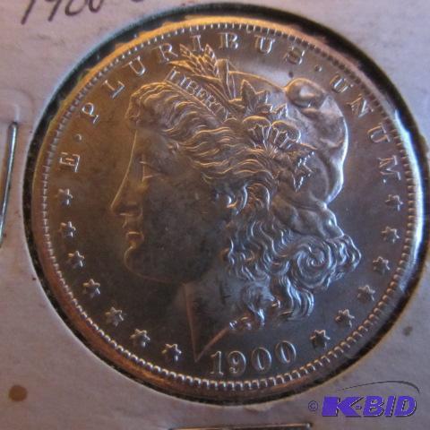 lot 27 image: 1900-O Morgan Silver Dollar