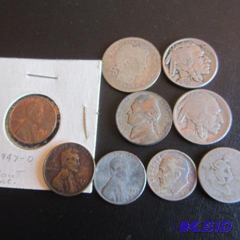 lot 271 image: US Mixed Coins