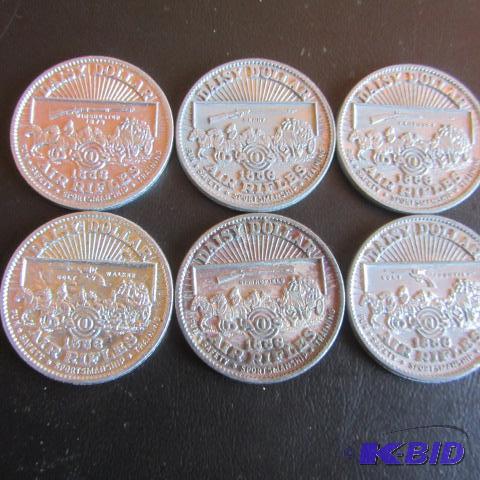 lot 275 image: Daisy Dollar Air Rifle Tokens