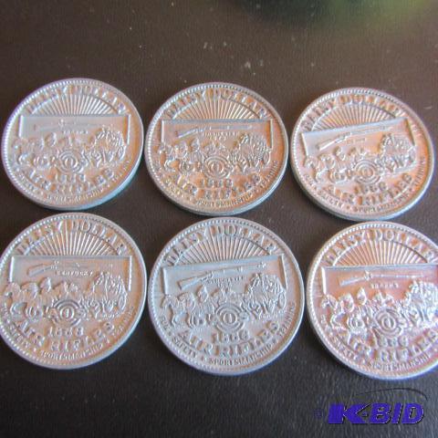lot 276 image: Daisy Dollar Air Rifle Tokens