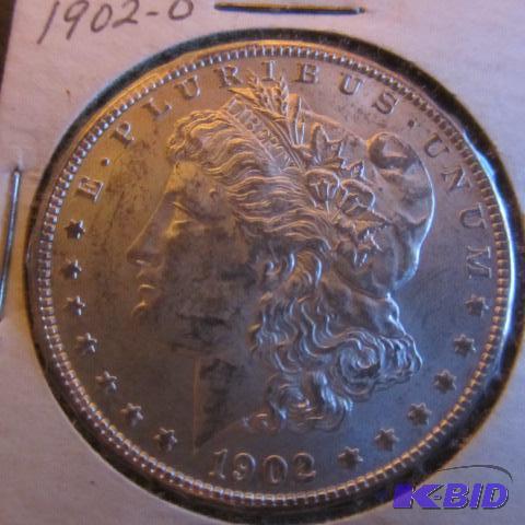 lot 28 image: 1902-O Morgan Silver Dollar