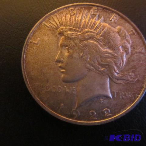 lot 30 image: 1922 Peace Dollar