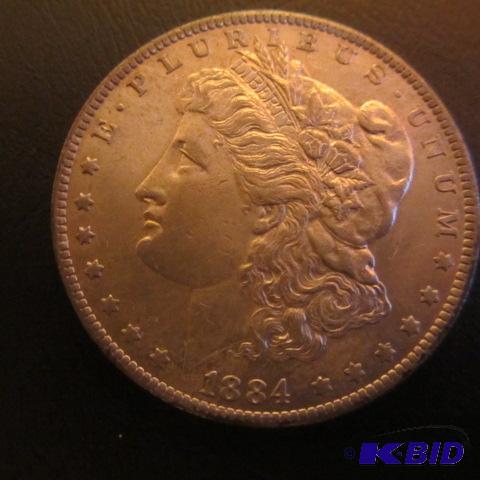 lot 31 image: 1884-O Morgan Silver Dollar