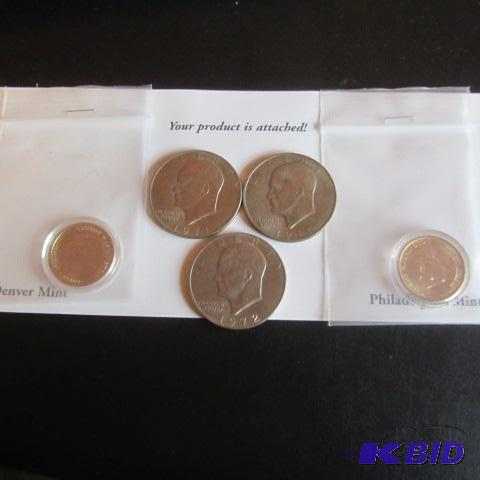 lot 49 image: Eisenhower Dollars