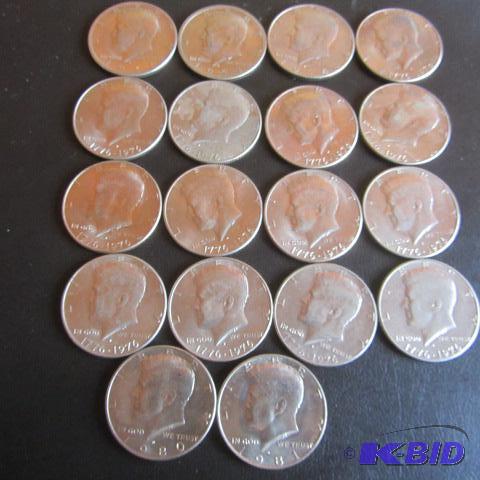 lot 54 image: Kennedy Half Dollars