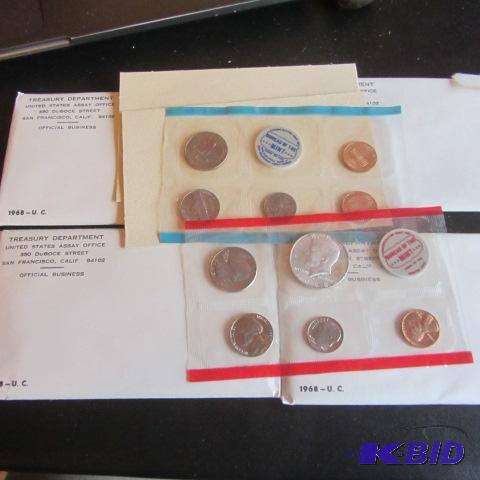 lot 65 image: 1968 Mint Sets