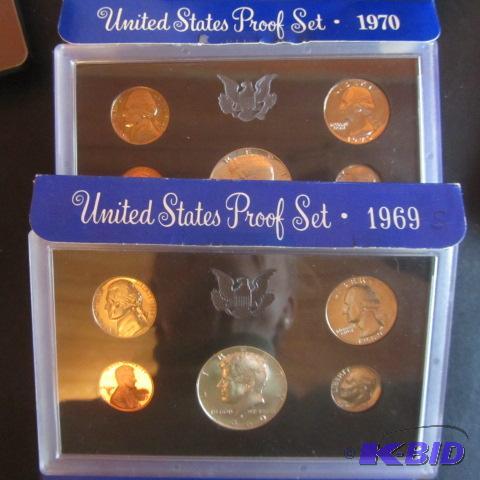 lot 82 image: 1969 and 1970 Proof Sets