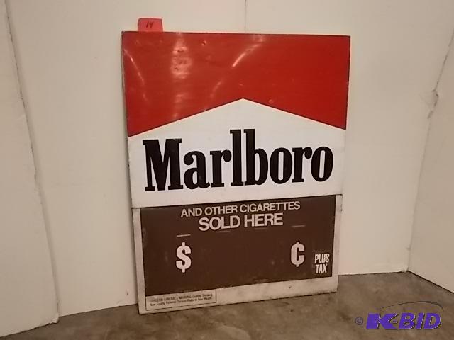 Marlboro Sign, 46 x 58.5, Double Sided...