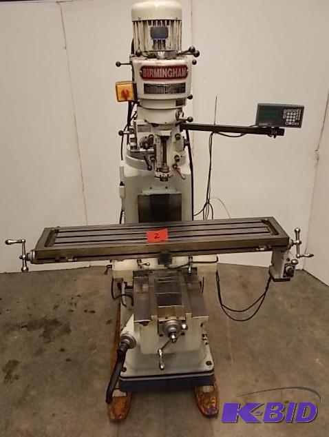 Birmingham Vertical Knee Mill, 10&quot x 54&...