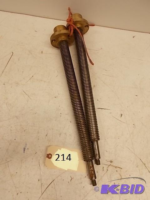(2) Acme Thread with Nut, 1 14&quot x 18&qu...