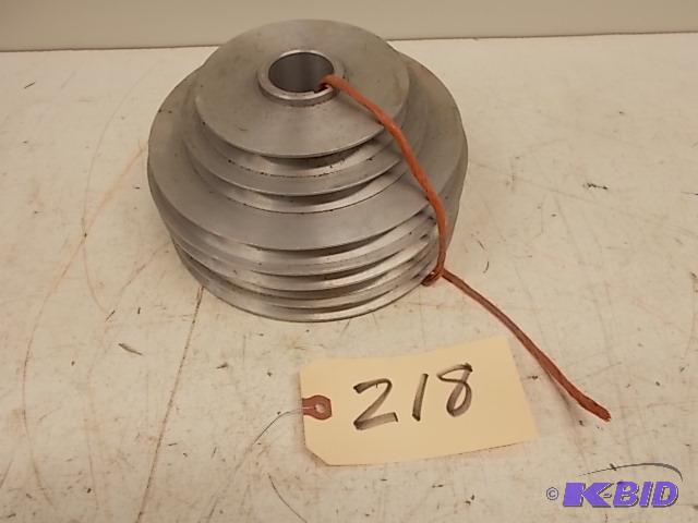 (2) Aluminum Step Pulleys, 7 34&quot OD X 1...