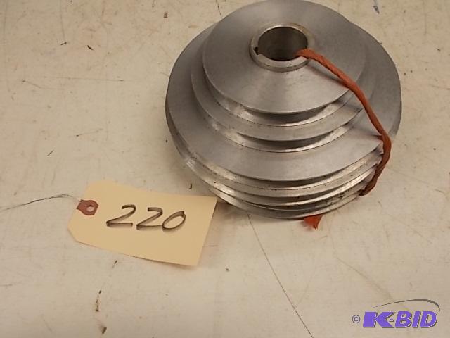 (2) Aluminum Step Pulleys, 7 34&quot OD X 1...