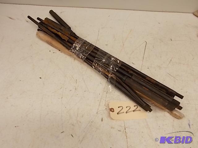 (10) Vertical Knee Mill Draw Bars...
