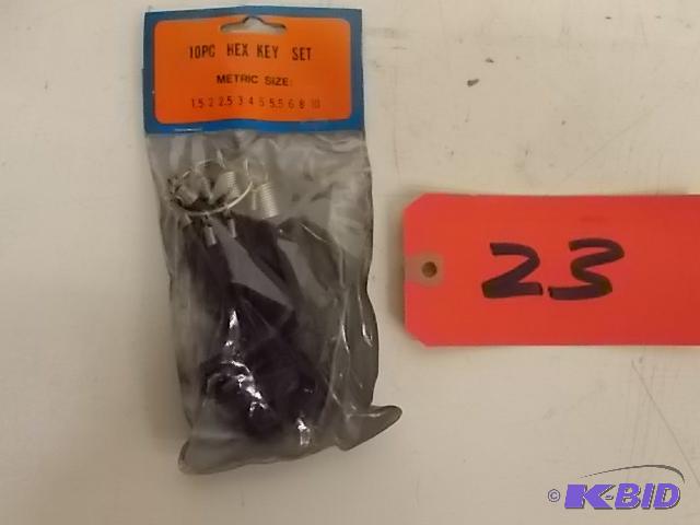 10 pc. Hex Key Set, 1.5-10 mm, New...