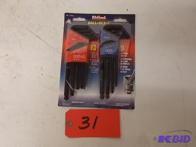 Eklind Ball-Hex-L Metric &amp Standard Hex K...
