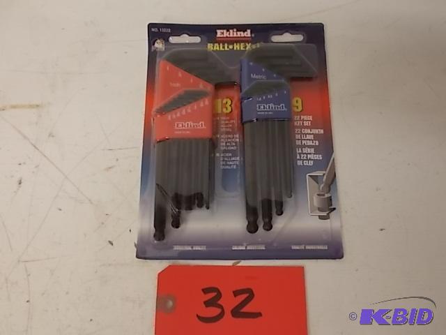Eklind Ball-Hex-L Metric &amp Standard Hex K...