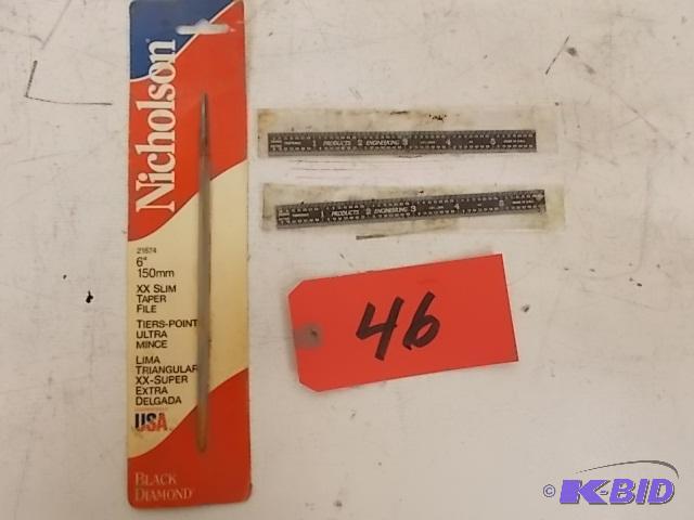 Nicholson 6&quot XX Slim Taper File &amp (2...