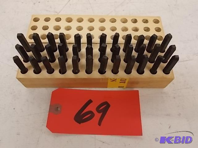 Number &amp Letter Stamp Set, 18&quot, New...