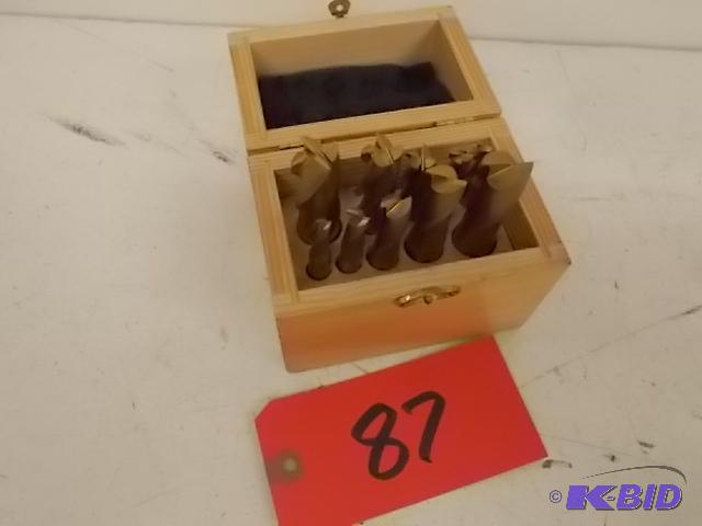 End Mill Set, HSS, 14&quot-34&quot, New...