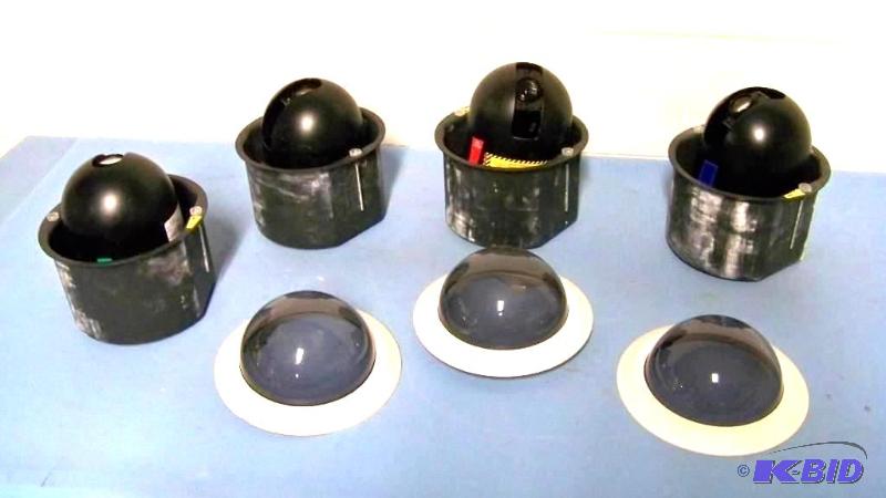 lot 26 image: (4) CCTV  Security  Surveillance Cameras with (3) Dome Covers