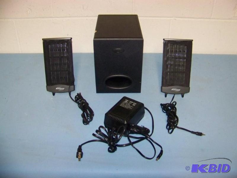 lot 30 image: Monsoon, MultimediaPC, Subwoofer and (2) Flat, Satellite Speakers