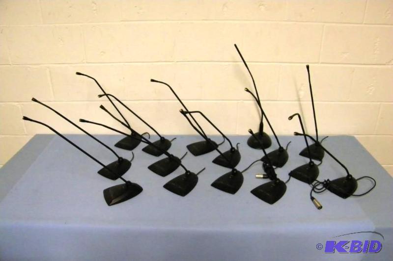 lot 38 image: (15) Shure, Gooseneck Microphones