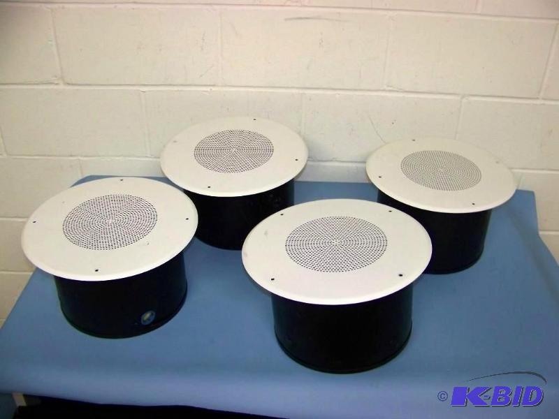 lot 51 image: (4) JBL, In-Ceiling LoudspeakersSpeakers with Ceiling Tile Brackets