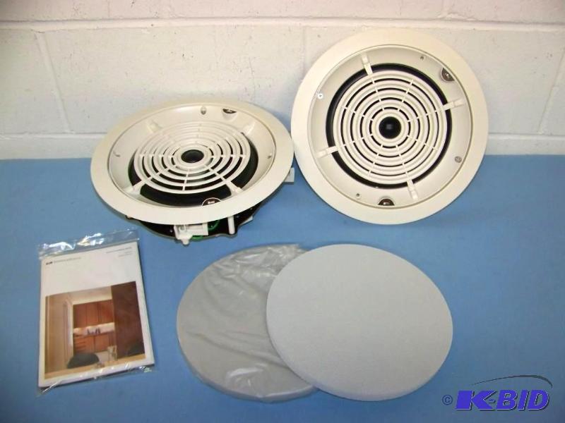 lot 61 image: (2) SpeakerCraft, In-Ceiling LoudspeakersSpeakers