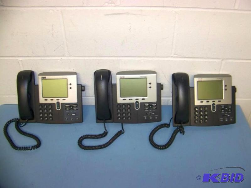 lot 65 image: (3) Cisco, IP Telephones