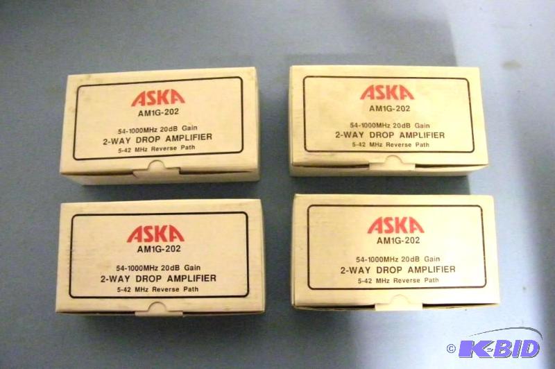 lot 77 image: (4) ASKA, 2-Way Drop Amplifiers