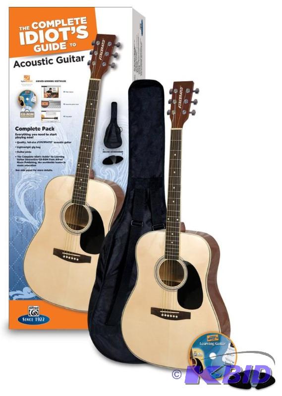 lot 25 image: Complete Idiots Guide Acoustic Guitar Pack