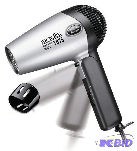 lot 38 image: Andis RC-2 Ionic1875W Ceramic Hair Dryer with Folding Handle and Retractable Cord (80020)