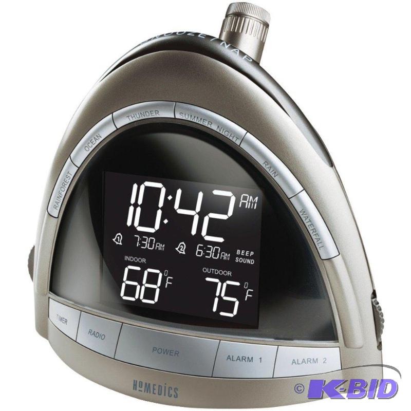 lot 39 image: Homedics SS-5010 Soundspa Premier AmFm Clock Radio