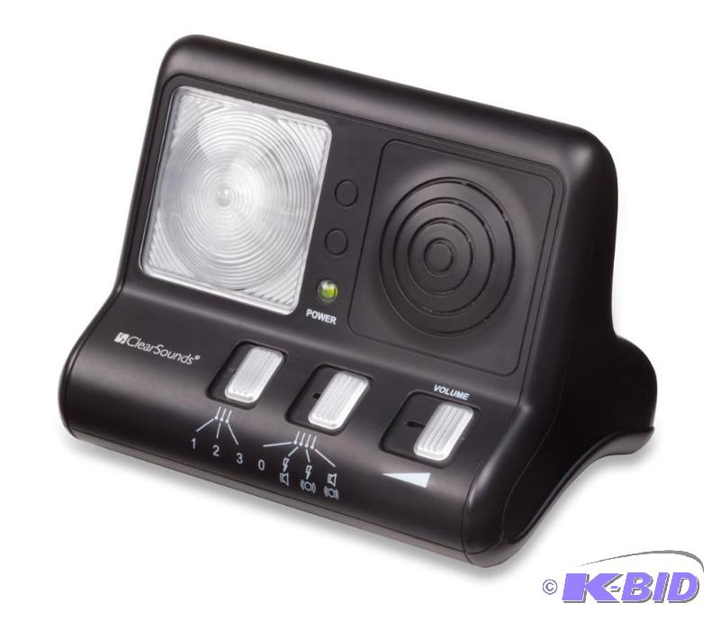lot 68 image: ClearSounds ClearRing Amplified Phone Ring Signaler (CS-CR200)