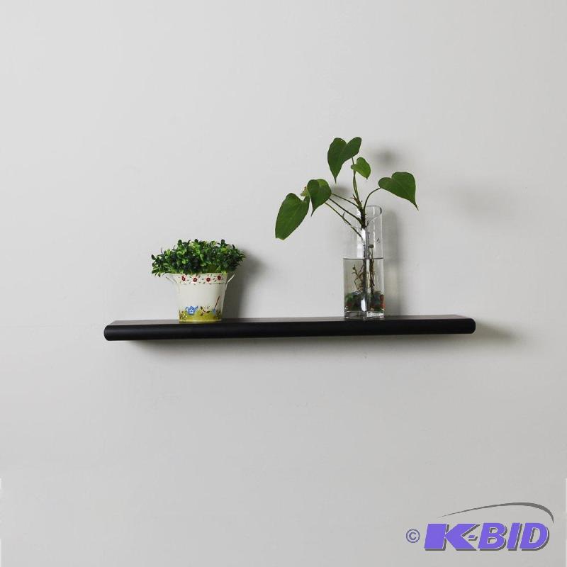lot 93 image: Welland Round Edged Floating Shelf, 30 by 8-Inch, Espresso