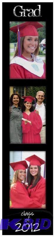 lot 96 image: Malden Graduation Class of 2012 Memory Stick Picture Frame with 3-Opening, 4-Inch by 6-Inch